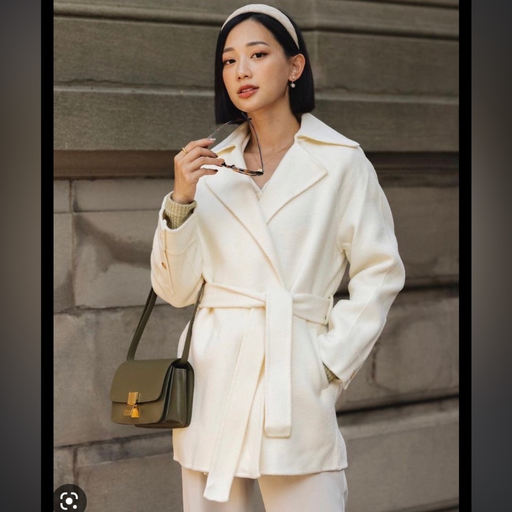 NWT Petite Studio Morgan wool coat